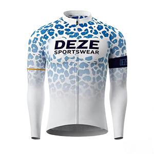 Maillot de Ciclismo Profesional de Manga Larga, Transpirable, de Secado Rápido, para Ciclismo de Carretera, con Estampado Multicolor, Personalizable - Product Image 3