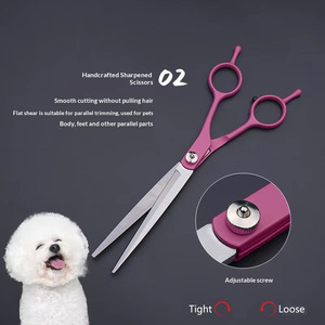 Set per <span class=keywords><strong>Toelettatura</strong></span> <span class=keywords><strong>Animali</strong></span> Domestici di Alta Qualità, Kit Forbici per <span class=keywords><strong>Toelettatura</strong></span> Cani e Gatti - Product Image 6