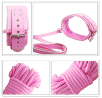 Ensemble de bondage en peluche à 4 couleurs, BDSM, fétiche, contrainte, esclave sexuel, kit de bondage, jouets sexuels pour adultes