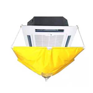 Cubierta amarilla desechable para limpieza de aire acondicionado, protector de conductos montado en el techo para mantenimiento de unidades interiores - Product Image 2