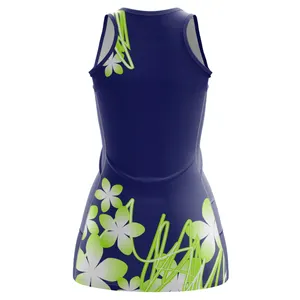 Custom Sublimation Sexy Cheap Netball Dress With Bib