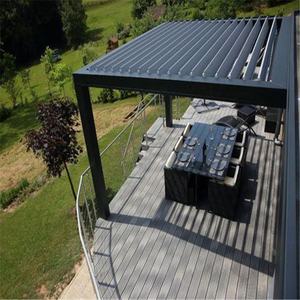 Moderna de aluminio al aire libre tubo cuadrado pérgola Bioclimatique Gazebo de Jardin de Turquía - Product Image 6