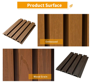 Revestimiento Exterior <span class=keywords><strong>de</strong></span> WPC <span class=keywords><strong>de</strong></span> Diseño Moderno, 219*26mm, Panel <span class=keywords><strong>de</strong></span> Pared Exterior Ignífugo e Impermeable, Revestimiento Exterior Coextruido, Tipo Listón/Acanalado - Product Image 2