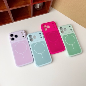 Chất lỏng Silicone kinh doanh thiết kế chống sốc không dây sạc điện thoại di động Trường hợp với điện thoại Grip cho 17 Pro Max/16/15/14 - Product Image 3