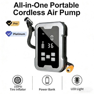 ปั๊ม<span class=keywords><strong>ลม</strong></span>ไฟฟ้าแบบพกพาไร้สายอเนกประสงค์ แรงดันสูง 150PSI สำหรับ<span class=keywords><strong>เติม</strong></span><span class=keywords><strong>ลม</strong></span><span class=keywords><strong>ยาง</strong></span>รถยนต์ - Product Image 1