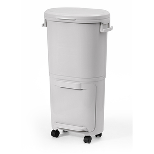 Cubo de basura clasificado de plástico largo vertical funcional y de clasificación de dos pisos de diseño más nuevo para el hogar - Product Image 2