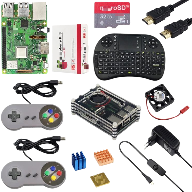 ZYSY For Original Raspberry Pi 3 Model B Plus 1G RAM 1.4GHz Quad-core 64 Bit CPU Built-in WiFi Bluetooth 3B+ Kit