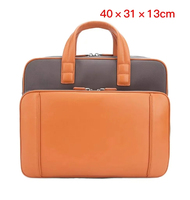 Tas kulit PU kustom untuk bisnis bepergian 14 15.6 inci lengan komputer penutup Notebook tahan air tas Laptop
