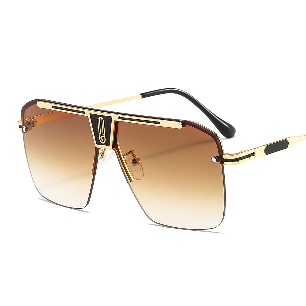 Vintage big frame sun glasses Vintage Aviator Large Oval Sunglasses for Women Men 70s  main image 4