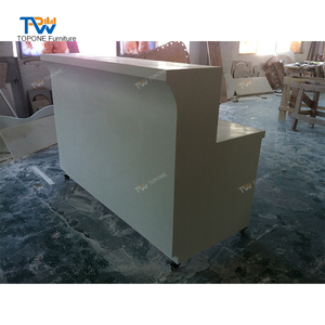 Conception de bureau de réception avant de magasin de <span class=keywords><strong>d</strong></span>étail <span class=keywords><strong>mobile</strong></span> de couleur blanche pour meubles de magasin - Product Image 2