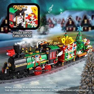 En Stock Moule Roi 12012s Noël Train Électrique <span class=keywords><strong>Noel</strong></span> Modèle Spécial Pour La Fete Briques APP Contrôle Gril Cadeau De Noël - Product Image 3