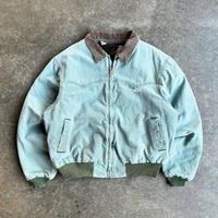 Chaqueta de Trabajo Personalizada de Lona de Pato Vintage con Efecto Desgastado para Hombre, Estilo Detroit, para Mecánico, Carpintero y Trabajos Pesados