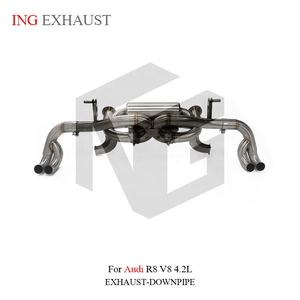 ING pour <span class=keywords><strong>2022</strong></span>-UP <span class=keywords><strong>Audi</strong></span> <span class=keywords><strong>R8</strong></span> 4.2 <span class=keywords><strong>V8</strong></span> tuyau d'échappement avec soupapes de silencieux en acier inoxydable Catback échappement <span class=keywords><strong>R8</strong></span> échappement - Product Image 2