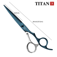 Ciseaux de barbier Titan neufs, 6 pouces, acier Ats314, ciseaux à cheveux professionnels