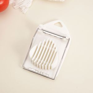 Coupe-œufs 2-en-1 en acier inoxydable, épaisseur 0,2 mm, pour œufs durs parfaitement coupés, accessoires de cuisine, outils à œufs - Product Image 2