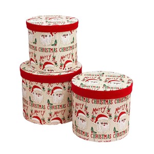 Christmas <b>Round</b> <b>Gift</b> Folding <b>Gift</b> Set Trio - Customizable according to demand - Product Image 2