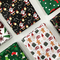 Chaussettes vertes de Noël imprimées numériquement personnalisées 95% polyester 5% élasthanne vente en gros de tissu tricoté extensible Liverpool Bullet