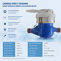 Compteur d'eau standard - Compteur d'eau mécanique de type humide avec une grande précision, corps en acier durable, faible entretien, certifié ZHAOJI ISO