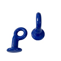 Anneau de nez en forme d'œil Helisheng, crochet d'angle, accessoires de chaîne de liaison, personnalisable, en matériau 40Cr, avec revêtement plastique par pulvérisation