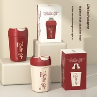 Mug de voyage isotherme avec couvercle et paille, en acier inoxydable 304, double paroi sous vide, anti-fuite, pour boissons chaudes et froides