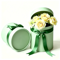 Grandes boîtes en carton ondulé kraft personnalisées avec logo en relief, emballage portable et pliable pour robe de mariée et fourrure