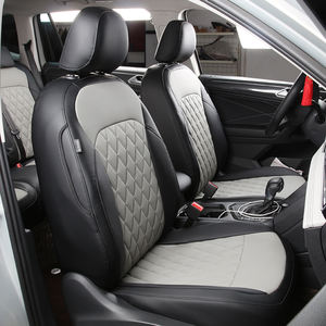 GANE Set Completo di 10 Pezzi di Coprisedili per Auto in Pelle di Lusso Personalizzati per Tutte le Stagioni, Traspiranti e Resistenti all'Usura, per <span class=keywords><strong>Tiguan</strong></span> L 2 Anni - Product Image 1