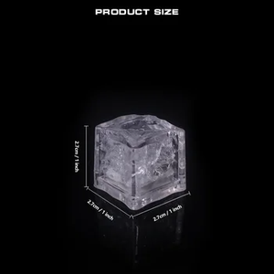 Cubetti di ghiaccio LED per bevande bagliore impermeabile nel liquido scuro attivato per la festa di casa Bar decorazione di nozze accessori per bevande - Product Image 3