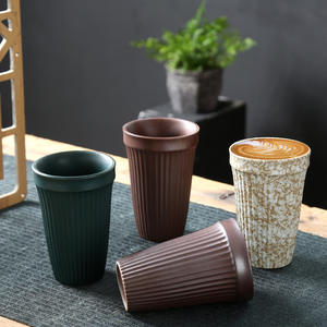 <span class=keywords><strong>Tasse</strong></span> à café en céramique faite à <span class=keywords><strong>la</strong></span> main Style rétro poterie tasses 440ml lait avoine petit déjeuner <span class=keywords><strong>tasse</strong></span> résistant à <span class=keywords><strong>la</strong></span> chaleur cadeau créatif <span class=keywords><strong>pour</strong></span> les amis - Product Image 1