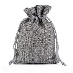 13*18再利用可能な黄麻布バンドルバッグ収納ポーチドローストリング付きジュエリーバッグウェディングパーティー用包装ギフトリネンバッグ - Product Image 2