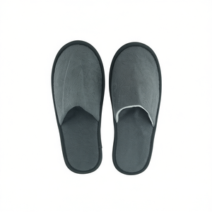 Set de Regalo Cultural y Turístico, Pantuflas de Tela Gris - Product Image 1