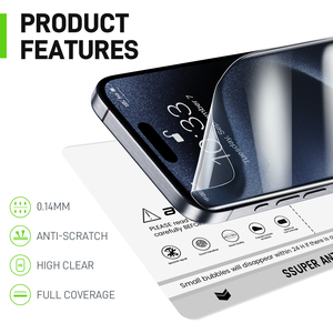 Protector de <span class=keywords><strong>Pantalla</strong></span> de Hidrogel de Fábrica OEM Personalizado <span class=keywords><strong>para</strong></span> Teléfono Móvil, Antiarañazos, Suave, Nano Líquido, Privacidad Mate, EPU, TPU, Vidrio UV - Product Image 3