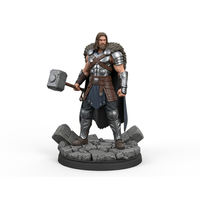 Modèle de figurine de roi guerrier occidental en résine PVC 3D sur mesure, collection de statues, ornement de bureau