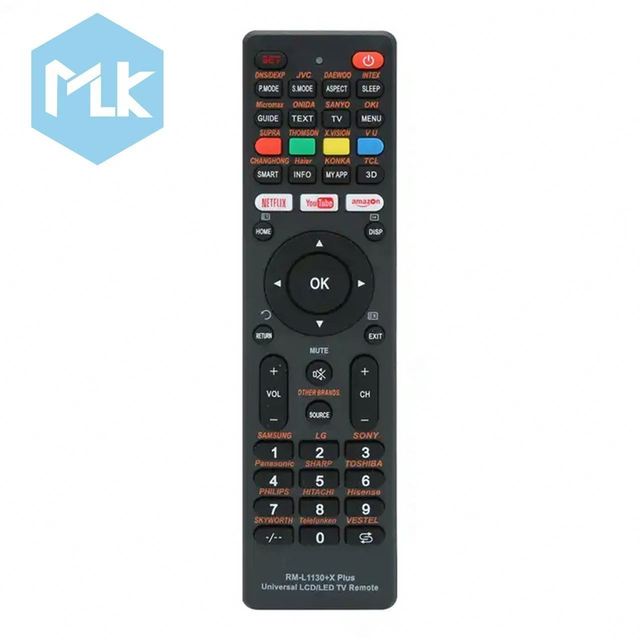 MLK OEM ODM RM-L1130+X Plus Remote Control Use for Universal ALL  Brand SMART TV