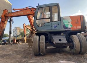 Potente Excavadora de Ruedas Hitachi EX100WD-3 de 10 Toneladas, Motor de Alto Rendimiento Multifuncional, Bomba con Descuento - Product Image 2