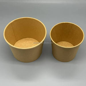 Recipientes de Papel para Alimentos de 12 Oz con Tapas Ventiladas para Llevar, Tazones para Sopa Caliente, Vasos Desechables para Helado, Tazón de Papel de la Mejor Calidad - Product Image 4