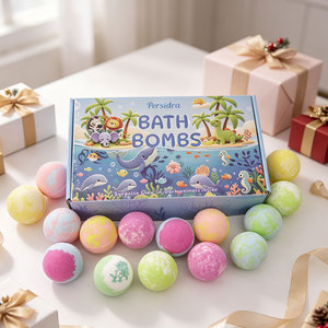 Ensemble de 15 bombes de bain effervescentes pour enfants, naturelles et biologiques, avec surprise à l'intérieur - Product Image 4