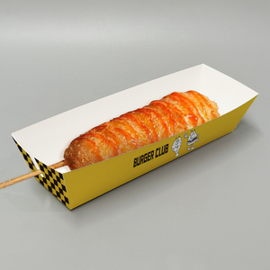 Caja de Papel Ecológica Personalizada con Recubrimiento UV y Brillo, Autoarmable, para Llevar, Ideal para Sushi, Corn Dog, Mochi, Donuts, Papas Fritas y Otros Alimentos - Product Image 4