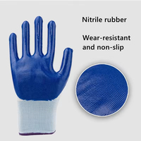 Guantes Industriales GLBZ012 con Forro de Nitrilo, PU, PVC, Goma y Nailon para Construcción