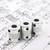 Accouplement de poutre en acier à vis personnalisé, accouplement d'arbre de moteur, coupleur flexible, support OEM