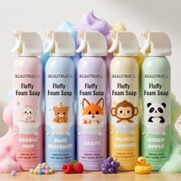 Savon Moussant Personnalisé OEM pour Enfants – Effet Nuage Amusant, Nettoyant et Moelleux – Cadeaux de Noël pour Enfants, Douche, Fête à Bulles en Extérieur