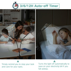 Soporte de música ajustable regulable de doble cabeza para el cuidado de los ojos, Clip en lámpara de escritorio, luz de mesa con abrazadera para lectura, dormitorio de trabajo - Product Image 5
