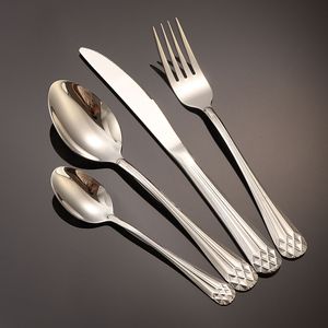 Stainless Steel Cutlery <b>Set</b> Oval Shape Durable Western Restaurant Wedding <b>Dinnerware</b> - Product Image 2