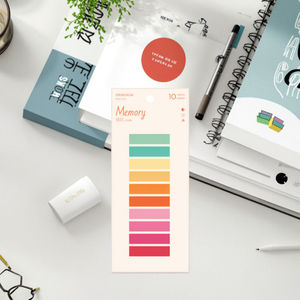 Bloc de notas autoadhesivo para mensajes de PET, notas de índice de hojas sueltas de Color caramelo, 200 piezas/paquete, Bloc de notas promocional 'I Will Dream Waiting - Product Image 6