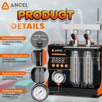 Testeur d'injecteurs de carburant ANCEL JC200, test de volume d'injection et d'atomisation à 2 cylindres pour moto, voiture, MPI 6/12V DC