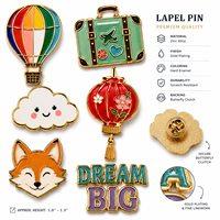 En gros, Pin's en émail souple et métal, personnalisables avec logo, à l'esthétique mignonne et de style dessin animé, badges personnalisés pour sacs à dos, chapeaux et cadeaux