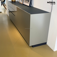 NORYA Meuble de rangement en bois au design moderne, finition brillante, avec tiroirs et portes, pour salon, chambre ou salle à manger