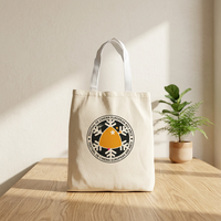 Tas Belanja Katun Reusable Grosir, Tas Logo Kustom untuk Bisnis Ritel