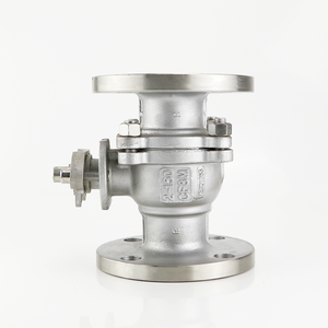 Q41F-16R SS316/cf8m 2-cách con dấu mềm mặt bích kết thúc 1/2 ~ 8 inch PN16 DN15-DN200 khí/dầu điều khiển thủy lực điều chỉnh bóng van - Product Image 3