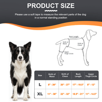 Attelle de Genou Canine Légère en Éponge avec Fermeture Auto-agrippante pour Déchirure Croisée, Gonflement du Pied Arrière et Enveloppement de la Patte – Idéale pour le Dropshipping