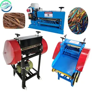 Scrap copper wire cutting and peeling stripping machine waste electric cable line cutter peeler stripper